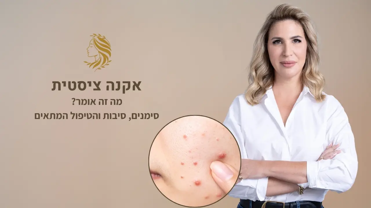 סרטון - טיפול באקנה ציסטי, ד"ר אלה אגוזי, מומחית לרפואת עור ואסתטיקה
